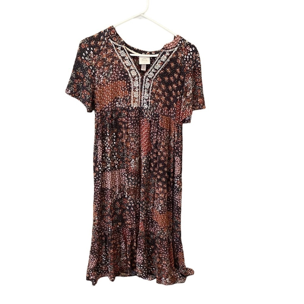 Knox Rose Patchwork Ladies Flowy, Pullover Floral… - image 3